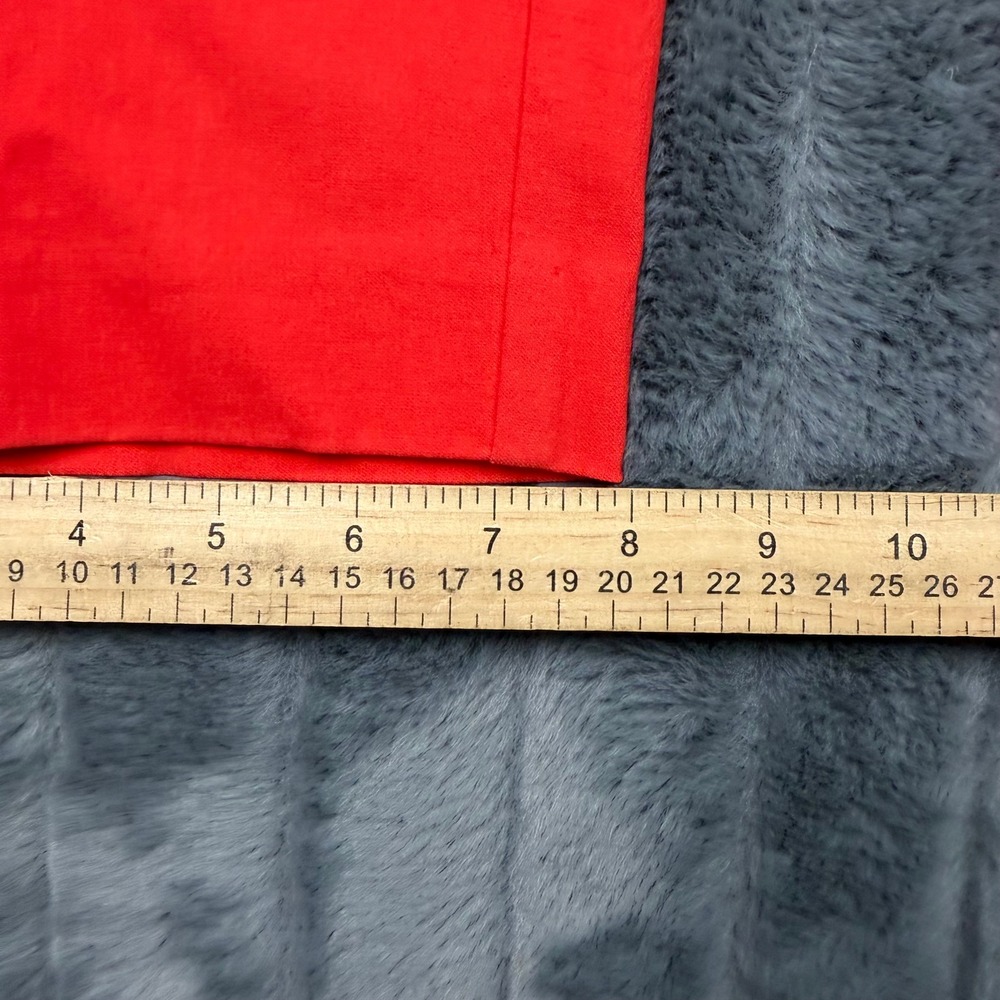 Alfani Woman Red Pull On Capri Pants Size 16W Cropped Trousers Stretch 14107 - Picture 5 of 8